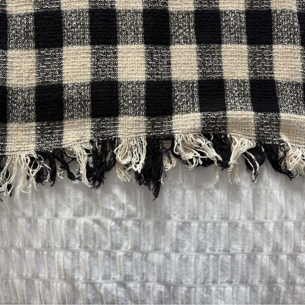 Zara Basic Collection Tweed Checked Top - image 3